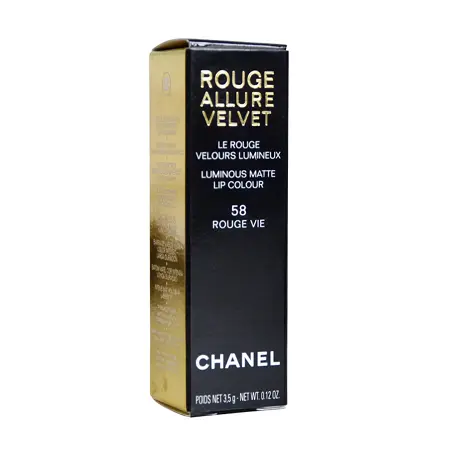 香奈儿（Chanel）魅力丝绒唇膏(58号枫叶红)3.5g哑光口红滋润